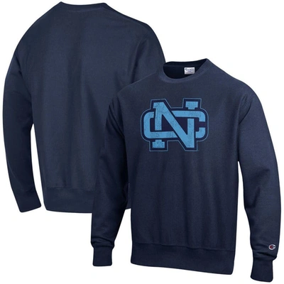 Champion Navy North Carolina Tar Heels Vault Logo Reverse Weave Pullover Sweatshirt