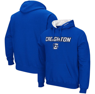Colosseum Blue Creighton Bluejays Arch And Logo Pullover Hoodie