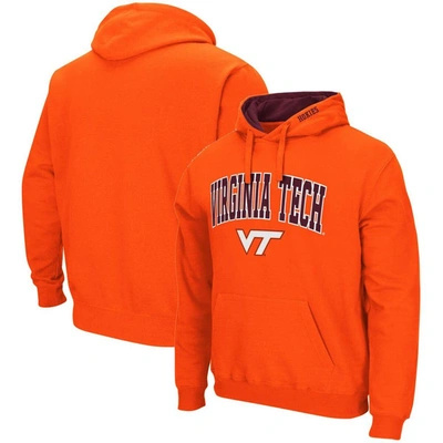 Colosseum Men's  Orange Virginia Tech Hokies Arch And Logo 3.0 Pullover Hoodie