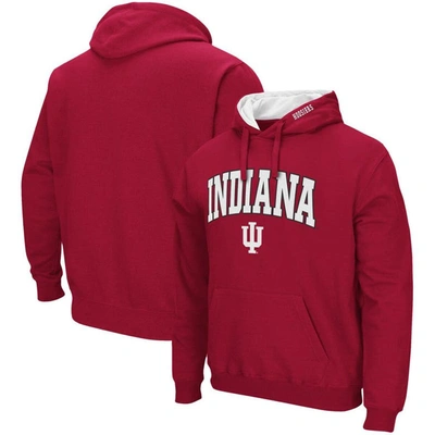 Colosseum Men's Crimson Indiana Hoosiers Arch Logo 3.0 Full-zip Hoodie