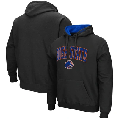 Colosseum Men's  Boise State Broncos Arch And Logo 3.0 Pullover Hoodie In Black