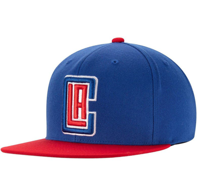 Mitchell & Ness Men's  Royal, Red La Clippers Two-tone Wool Snapback Hat In Royal,red