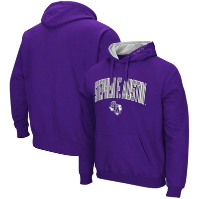 Colosseum Purple Stephen F Austin Lumberjacks Arch And Logo Pullover Hoodie