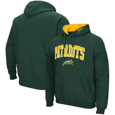 Colosseum Green George Mason Patriots Arch And Logo Pullover Hoodie