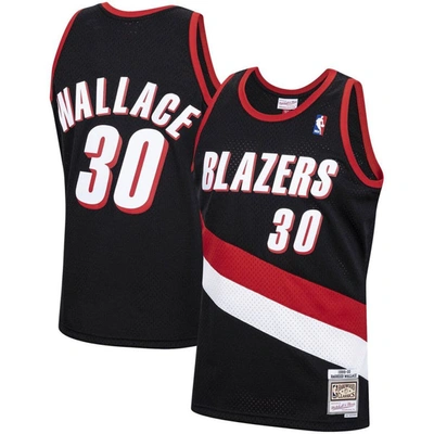 Mitchell & Ness Rasheed Wallace Black Portland Trail Blazers 1999/00 Hardwood Classics Swingman Jers