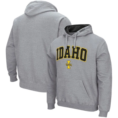 Colosseum Heathered Gray Idaho Vandals Arch And Logo Pullover Hoodie