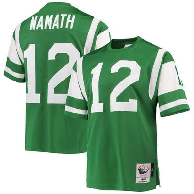 Mitchell & Ness Joe Namath Green New York Jets 1968 Authentic Throwback Retired Player Jersey