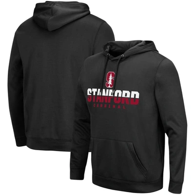 Colosseum Black Stanford Cardinal Lantern Pullover Hoodie