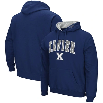Colosseum Navy Xavier Musketeers Arch And Logo Pullover Hoodie