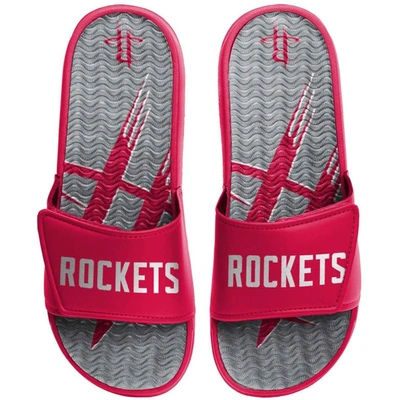 Foco Houston Rockets Wordmark Gel Slide Sandals In Red