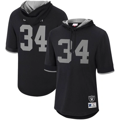 Mitchell & Ness Bo Jackson Black Los Angeles Raiders Retired Player Mesh Name & Number Hoodie T-shir