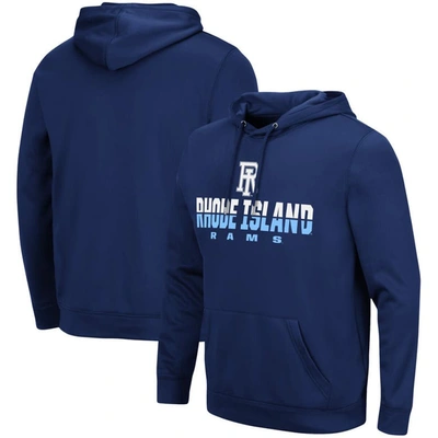 Colosseum Navy Rhode Island Rams Lantern Pullover Hoodie