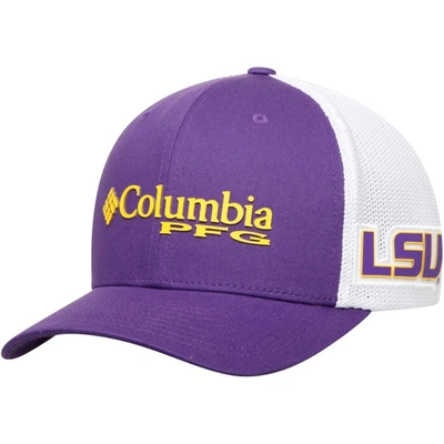 Columbia Purple Lsu Tigers Collegiate Pfg Flex Hat
