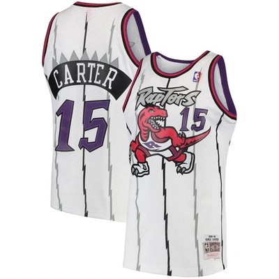 Mitchell & Ness Vince Carter White Toronto Raptors 1998/99 Hardwood Classics Swingman Jersey
