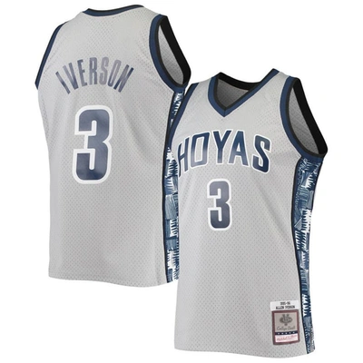 Mitchell & Ness Allen Iverson Gray Georgetown Hoyas 1995/96 Swingman Replica Jersey
