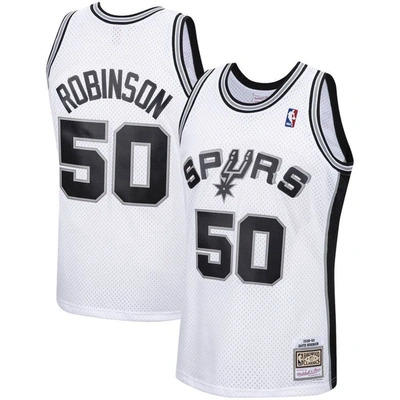 Mitchell & Ness David Robinson White San Antonio Spurs 1998/99 Hardwood Classics Swingman Jersey