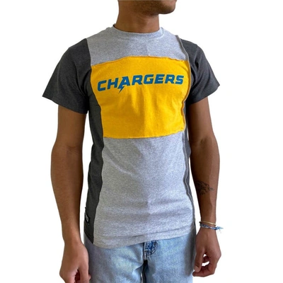 Refried Apparel Heather Gray Los Angeles Chargers Sustainable Split T-shirt