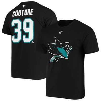 Fanatics Branded Logan Couture Black San Jose Sharks Alternate Jersey Logo Name & Number T-shirt