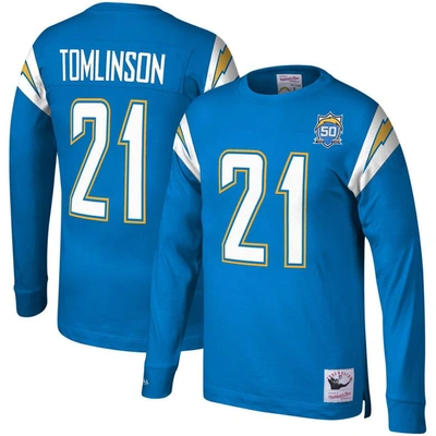 Mitchell & Ness Ladainian Tomlinson Powder Blue San Diego Chargers 2009 Retired Player Name & Number