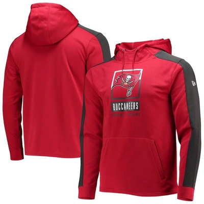 New Era Red Tampa Bay Buccaneers Combine Authentic Rise Pullover Hoodie