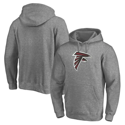 Fanatics Branded Heathered Gray Atlanta Falcons Big & Tall Primary Logo Pullover Hoodie