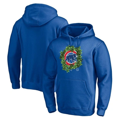 Fanatics Branded Royal Chicago Cubs Hometown Fitted Pullover Hoodie