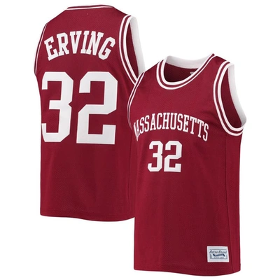 Retro Brand Original  Julius Erving Maroon Umass Minutemen Commemorative Classic Basketball Jersey