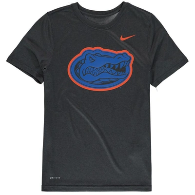 Nike Kids' Youth  Anthracite Florida Gators Legend Travel Performance T-shirt