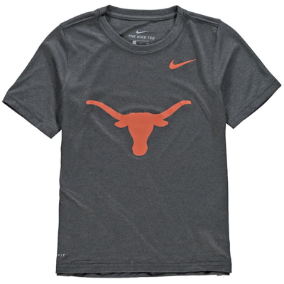 Nike Kids' Youth  Anthracite Texas Longhorns Logo Legend Performance T-shirt