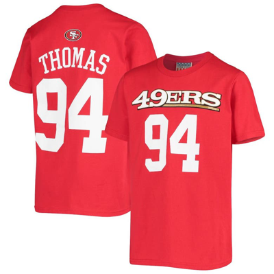 Outerstuff Kids' Youth Solomon Thomas Scarlet San Francisco 49ers Mainliner Name & Number T-shirt