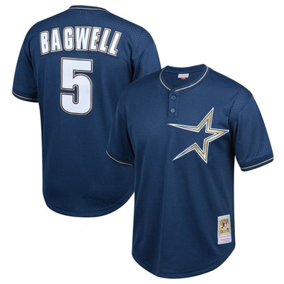 Mitchell & Ness Kids' Youth  Jeff Bagwell Navy Houston Astros Cooperstown Collection Mesh Batting Practice