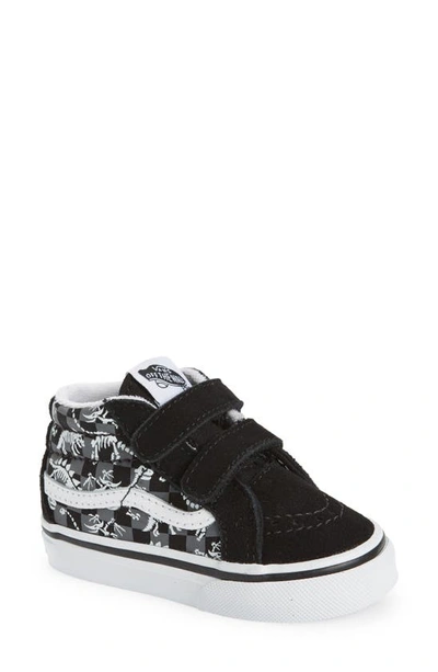 Vans Kids' Dino Glow Skeleton Sk8-mid Reissue V In Dino Skeleton