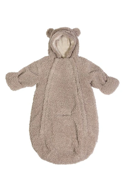 7 A.m. Enfant Bebe Airy Bunting In Oatmeal Teddy