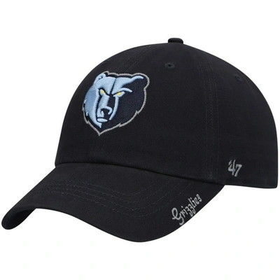 47 ' Navy Memphis Grizzlies Miata Clean Up Logo Adjustable Hat