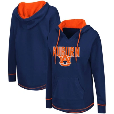Colosseum Navy Auburn Tigers Tunic Pullover Hoodie