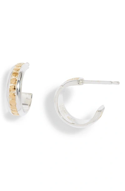 Anna Beck Classic Hoop Earrings In Gold/ Silver