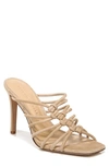 Veronica Beard Avita Metallic Cage Slide Sandals