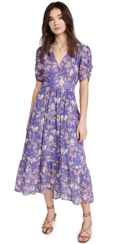 open lace back dress Charlotte Dress Soft Iris / M