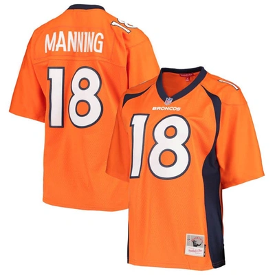 Mitchell & Ness Peyton Manning Orange Denver Broncos Legacy Replica Player Jersey