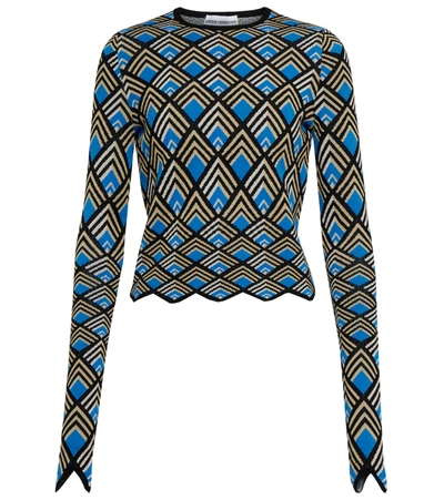 Rabanne Women's Neon Jacquard-jersey Sweater