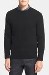 Nordstrom Cashmere Crewneck Sweater In Black Caviar