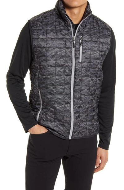 Cutter & Buck Rainier Primaloft® Water Resistant Puffer Vest In Black