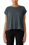 Eileen Fisher Boxy Crewneck Top In Eucalyptus