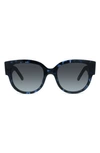 Dior Eyewear Wil Bu Round Frame Sunglasses In Blue