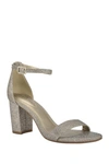 Bandolino Armory 2 Ankle Strap Sandal In Gold