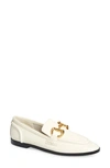 Jeffrey Campbell Velviteen Bit Loafer In Ivory Gold