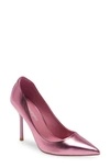 Jeffrey Campbell Trixy Pointed Toe Pump In Pink Metallic