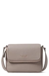 Kate Spade Run Around Large Flap Crossbody Bag In Mineral Grey