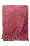Nordstrom Bliss Plush Throw In Red Russet