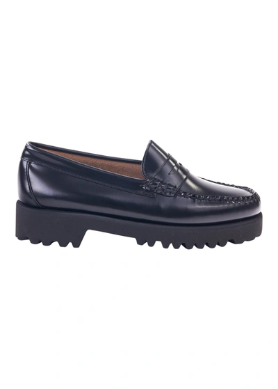 G.h.bass & Co. G.h. Bass & Co Womens Weejun 90's Penny Loafer With Chunky Sole In Black